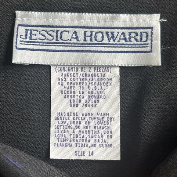 Jessica Howard Vintage 1980s Short Sleeved Zipper Blazer Size 14 - NWT - Picture 5 of 9